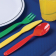 Olympia Kristallon mes 18cm geel (12 stuks)