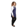 Whites halterschort met V-hals donkerblauw