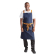 Southside halterschort met kruisbanden blauw denim