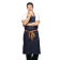 Southside halterschort met kruisbanden blauw denim