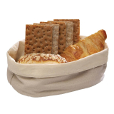 Ovale Katoenen Broodmand Beige Groot