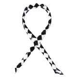 Whites Halsdoek Zwart-wit Geruit
