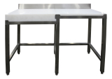 Saro Demontagetafel Met Hakblok Met Opstaande Rand 1000x500
