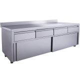 Saro Schuifdeurkast - 4 Lades.1800x700mm Met Opstaande Rand