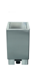 SARO RVS afvalbak met hydraulische klep modellen MARS 120 ltr