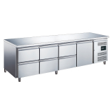 Saro Gekoelde Werkbank Met 1 Deur en 3x Set Van 2 Lades, Model Egn 4160 TN