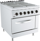 BASE 900 KOOKTAFEL ELEKTRISCH 4 PL. EL. OVEN