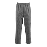 Whites Easyfit Teflon Unisex Koksbroek Met Kleine Ruit Zwart-wit M