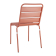 Bolero terracotta gelateerde stalen zijstoelen (4 stuks) Bolero terracotta gelateerde stalen zijstoelen (4 stuks)
