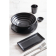 Kristallon Fusion melamine theebekers zwart 20cl (6 stuks)