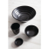 Kristallon Fusion melamine theebekers zwart 20cl (6 stuks)