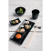 Kristallon Fusion melamine theebekers zwart 20cl (6 stuks)