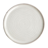 Olympia Canvas Ronde Borden Met Smalle Rand Wit 26,5cm (6 Stuks)