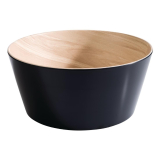 Aps Frida Kom Hout en Zwart 22(ø)cm 2,2l