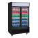 Polar G-Serie Rechtopstaande Scharnierdeur Display Koeling met Lichtbak 950Ltr Zwart