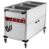 Verwarmde Kar 3 GN 1/1 h 150 Mm, 3 Temperaturen (op Warmkast)