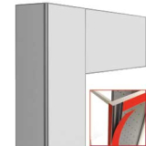 Deco Vitrine 216lt. Wit Mat - Magnetisch