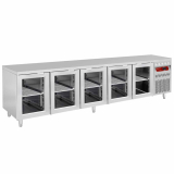 Geventileerde Koeltafel, 5 Glazen Deuren GN 1/1, 700 Lit.
