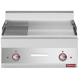 Elektrische Braadplaat 2/3 Glad en 1/3 Gegroefd -top-