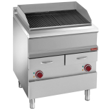 Elektrische Stoomgrill, Module 1/1, Rooster in Gietijzer 