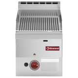Braadplaat op Gas Met Geribde Plaat -top-