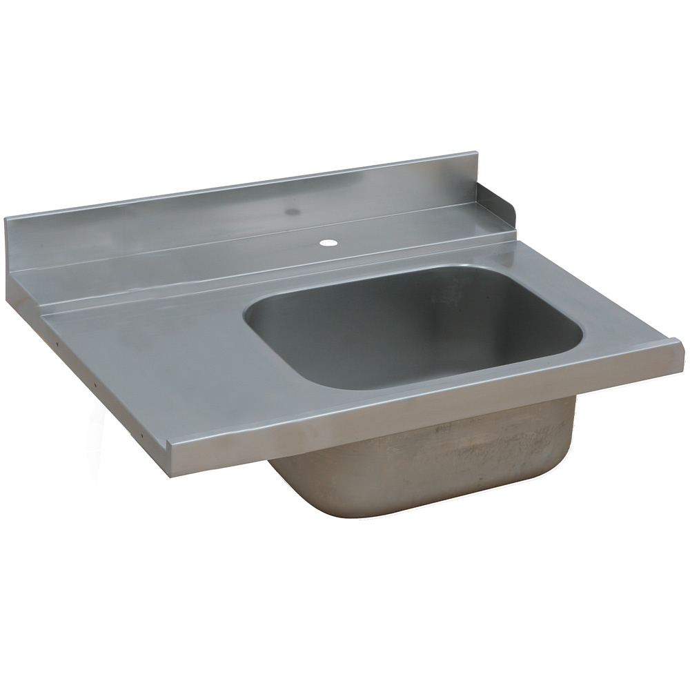 Verbindingstafel met voorwaskuip Verbindingstafel met voorwaskuip