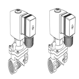 Optie: Thermostatisch expansieventiel x reservekoppeling en vitrine