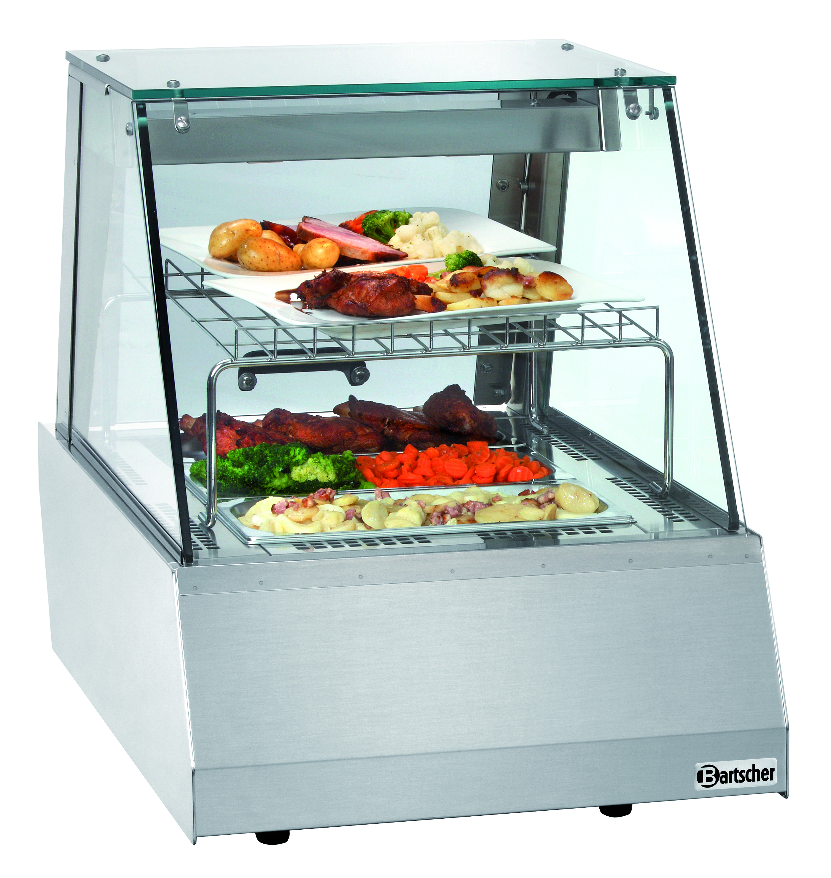 Warmhoudvitrine 1/1GN, rechte ruit Warmhoudvitrine 1/1GN, rechte ruit