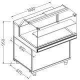 Neutrale Vitrine Voor Snacks_lage Ruiten