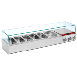Gekoelde Structuur GN 6x1/3, Met Rechte Ruit
