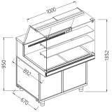 Geventileerde Gekoelde Vitrines Voor Snacks_hoge Ruiten, Groep op Afstand, Zonder Reserve