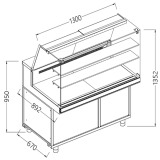 Geventileerde Gekoelde Vitrines Voor Snacks_hoge Ruiten, Groep op Afstand, Zonder Reserve