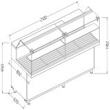 Snack Vitrine Voor Brood_lage Ruiten
