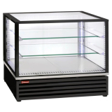 Gekoelde Vitrine, EN of Gn, Geventileerd, 3 Niveaus, Zwart