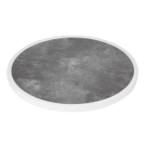 Bolero Rond Tafelblad Van Glasvezel, Donker Steeneffect, 580 mm