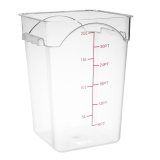 Hygiplas Polycarbonaat Vierkante Voorraadcontainer 20ltr