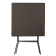 Bolero vierkante opvouwbare tafel bruin 620mm