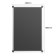 Olympia zwart magnetisch bord 400x600mm