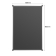 Olympia zwart magnetisch bord 600x900mm