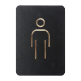 Europel Pictogram Teken Man Zwart
