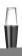 Boston shaker, BarUp, 0,8L, Zwart, ⌀x(H)mm