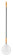 Pizza schep rond, HENDI, geperforeerd, 230x1200mm