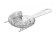 Hawthorne strainer, BarUp, 160x75x(H)15mm