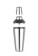 Cobbler shaker 3-delig, BarUp, 0,75L, ⌀90x(H)255mm