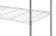 Opbergrek met 5 schappen, HENDI, Chroom, 910x455x(H)1830mm