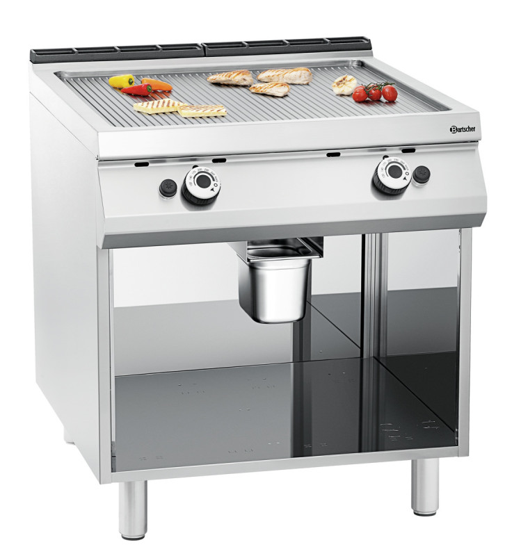 Gas grillplaat, geribbeld, OU Gas grillplaat, geribbeld, OU