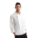Chef Works Urban Hartford unisex koksbuis met rits lange mouw wit XS